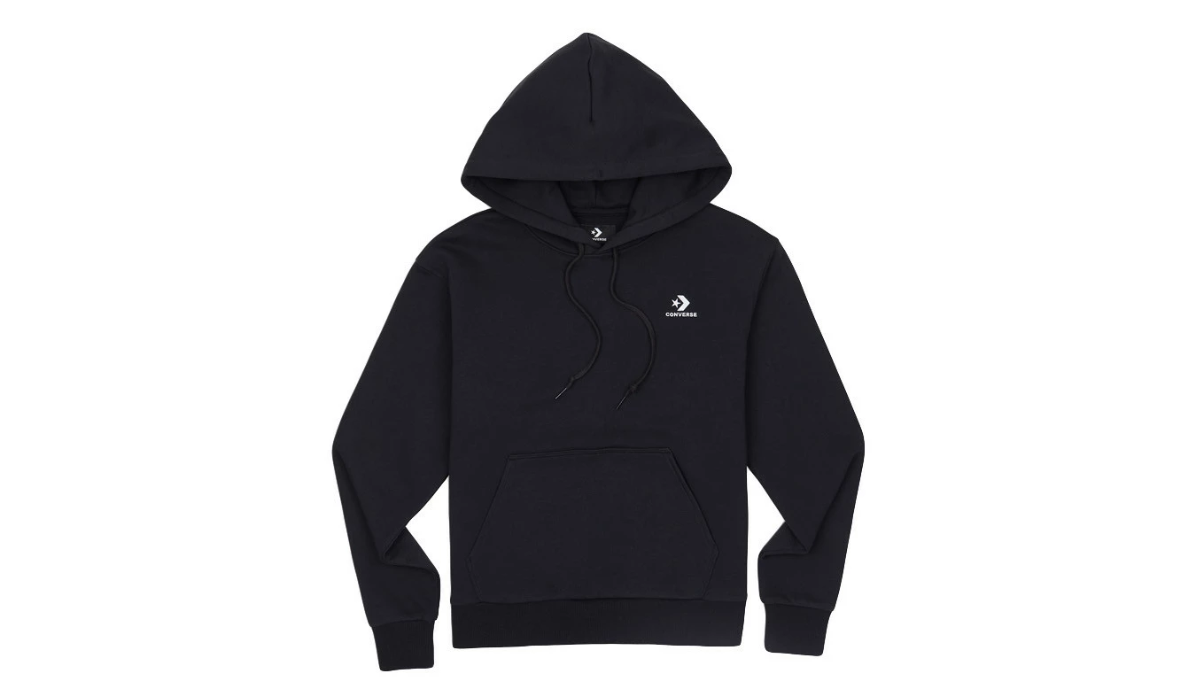 Converse W Embroidered Star Chevron Pullover Hoodie Noir / Black 1 Converse W Embroidered Star Chevron Pullover Hoodie Noir / Black