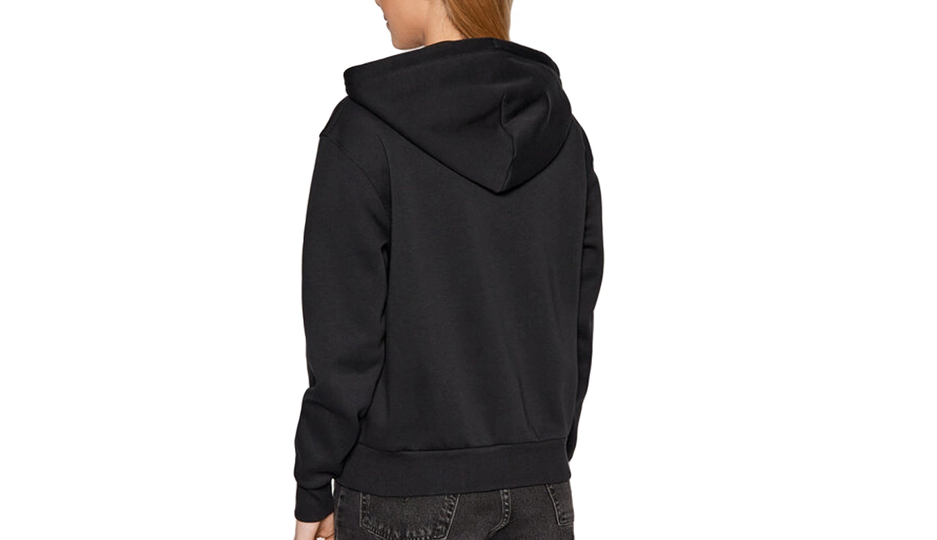 Converse Embroidered Star Chevron Full Zip Hoodie Noir / Black 3 Converse Embroidered Star Chevron Full Zip Hoodie Noir / Black – Image 3