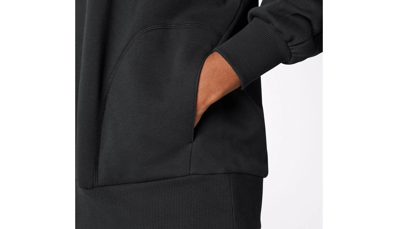 Converse Oversized Fleece Hoodie Noir / Black 3 Converse Oversized Fleece Hoodie Noir / Black – Image 3