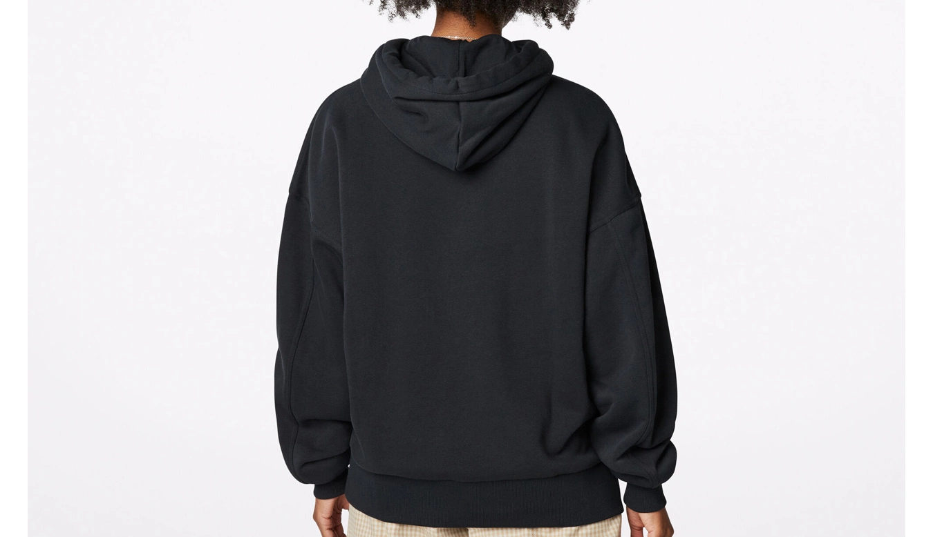 Converse Oversized Fleece Hoodie Noir / Black 2 Converse Oversized Fleece Hoodie Noir / Black – Image 2