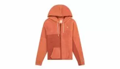 Champion Patchwork Velour Fleece ZIP-UP Hoodie Orange / Orange