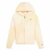 Champion Patchwork Velour Fleece ZIP-UP Hoodie Blanc / White