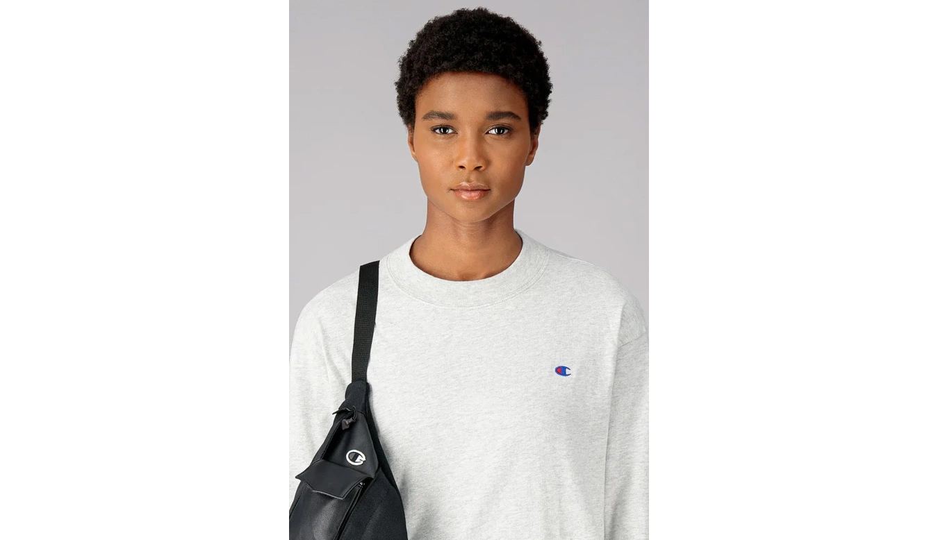 Champion Long Sleeve Jersey Top Gris / Grey 2 Champion Long Sleeve Jersey Top Gris / Grey – Image 2