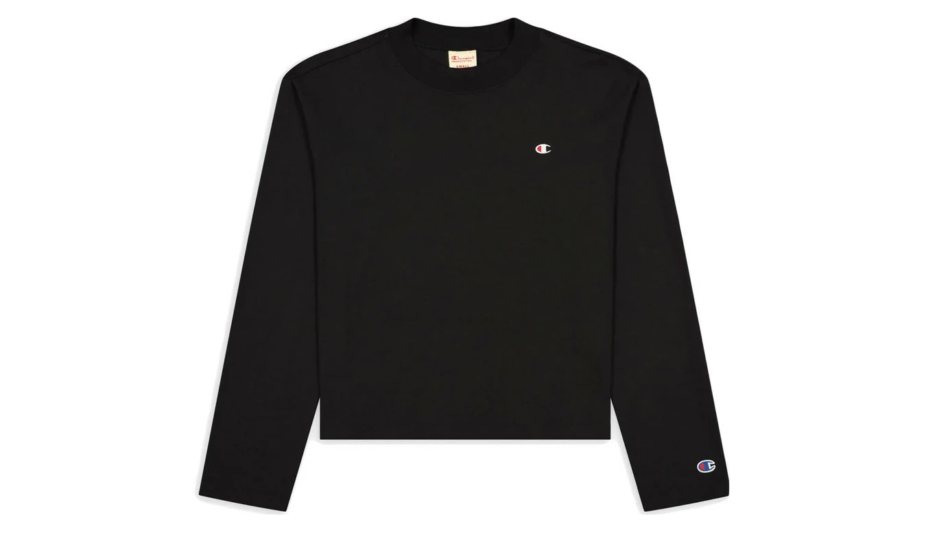 Champion Long Sleeve Jersey Top Noir / Black 1 Champion Long Sleeve Jersey Top Noir / Black
