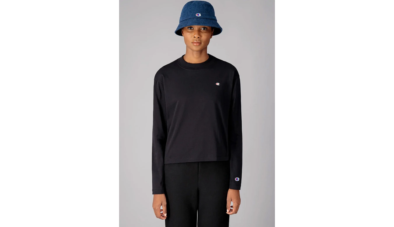 Champion Long Sleeve Jersey Top Noir / Black 2 Champion Long Sleeve Jersey Top Noir / Black – Image 2
