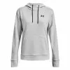 Under Armour W Armour Fleece Left Chest Hoodie Gris / Grey