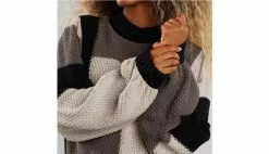 Dedicated Sweater Knitted Rutbo Blocks Grey Gris / Grey 7 Dedicated Sweater Knitted Rutbo Blocks Grey Gris / Grey -Sweat-shirts Femme boutique en ligne 19021 0