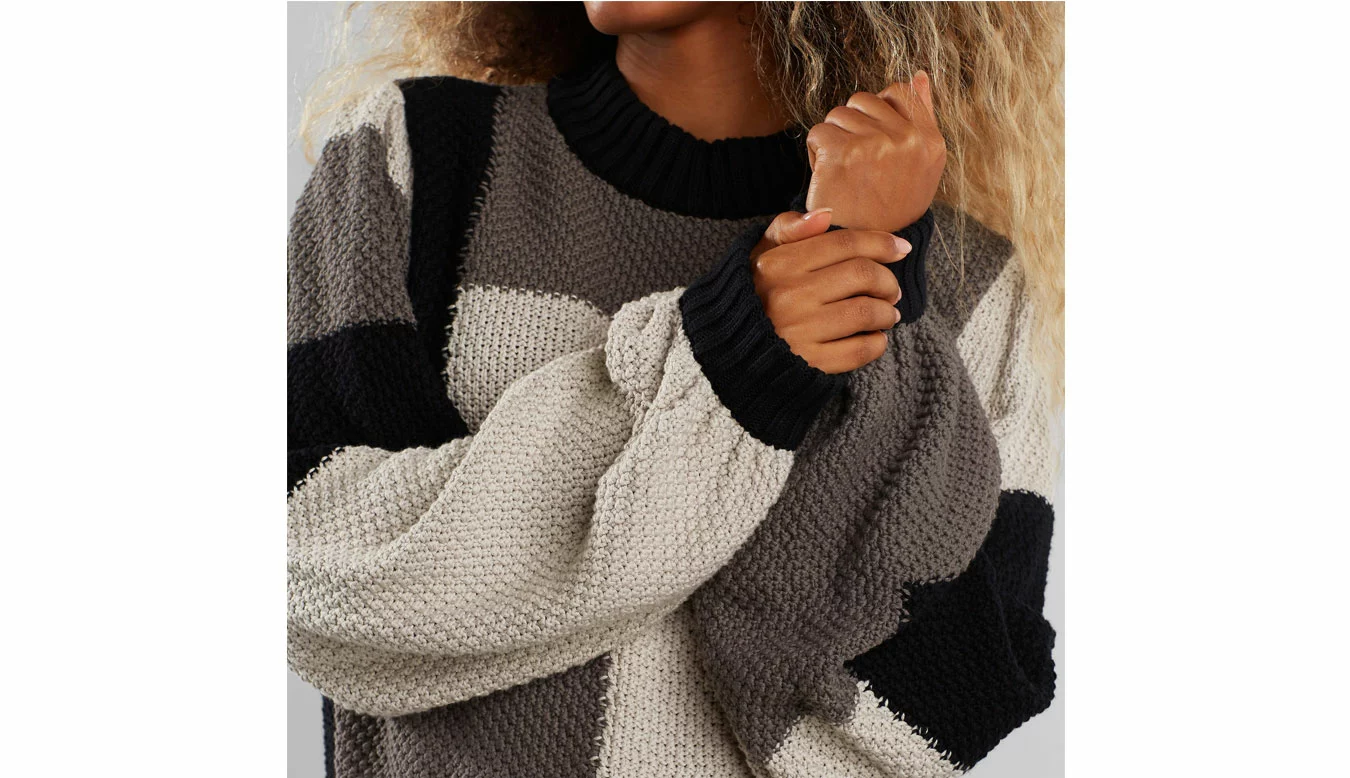 Dedicated Sweater Knitted Rutbo Blocks Grey Gris / Grey 4 Dedicated Sweater Knitted Rutbo Blocks Grey Gris / Grey – Image 4