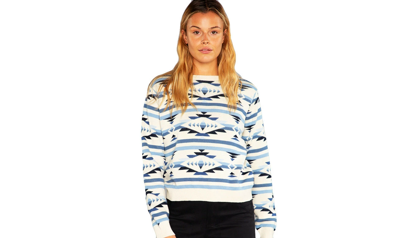 Dedicated Sweater Arendal Ikat Navy Bleu / Blue 1 Dedicated Sweater Arendal Ikat Navy Bleu / Blue