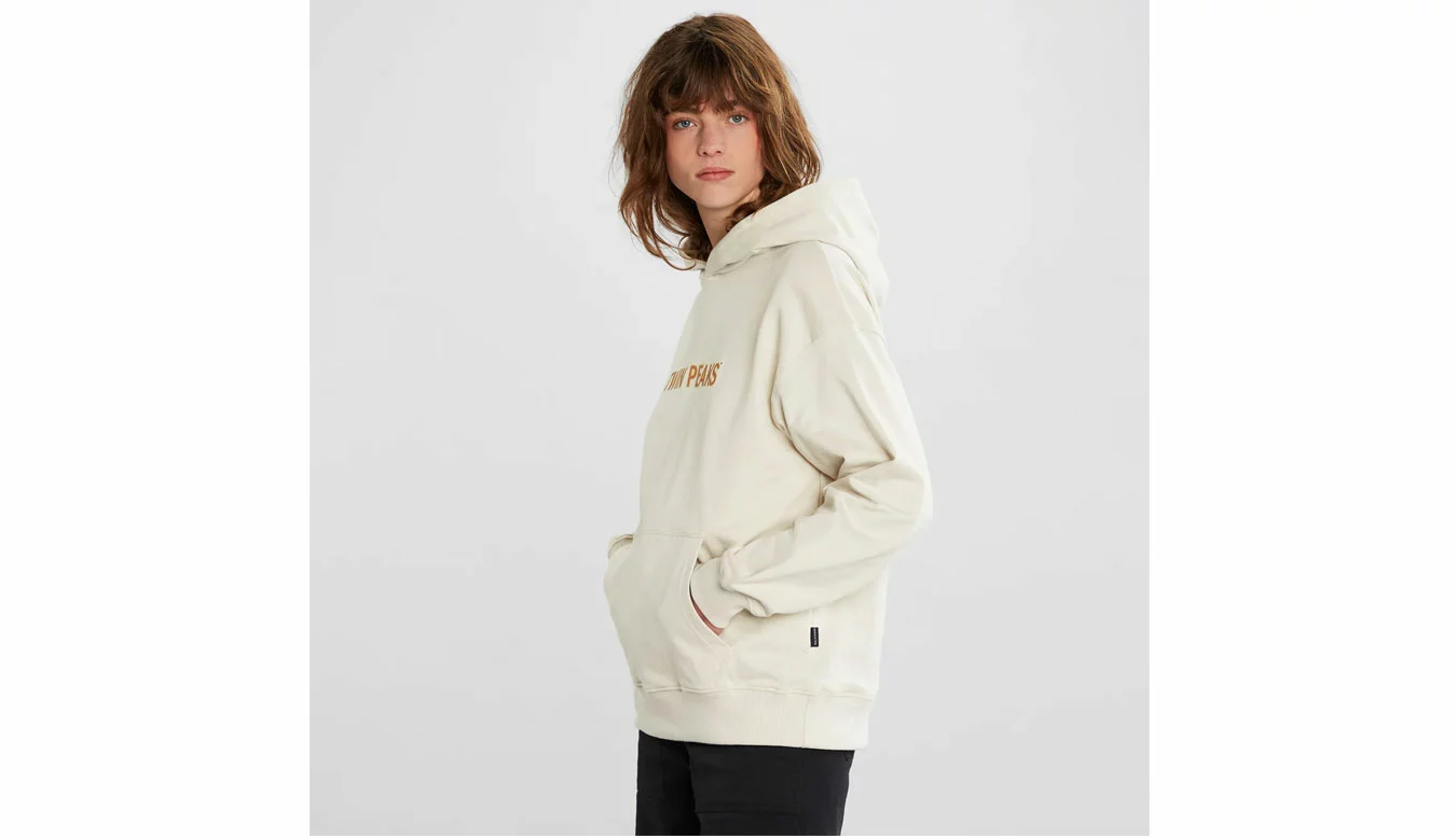 Dedicated Hoodie Sundborn Twin Peaks Logo Oat White Blanc / White 2 Dedicated Hoodie Sundborn Twin Peaks Logo Oat White Blanc / White – Image 2