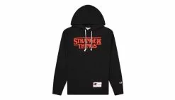 Champion X Stranger Things Hoodie Noir / Black