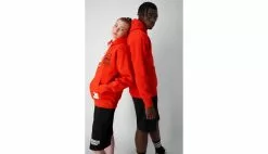 Champion X Stranger Things Hoodie Rouge / Red -Sweat-shirts Femme boutique en ligne 217780 rs033 0