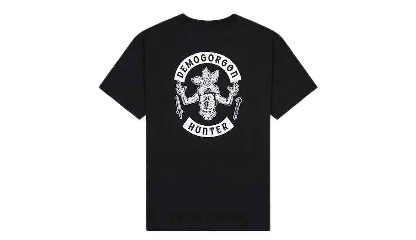 Champion X Stranger Things Men´s T-Shirt Noir / Black 2 Champion X Stranger Things Men´s T-Shirt Noir / Black – Image 2