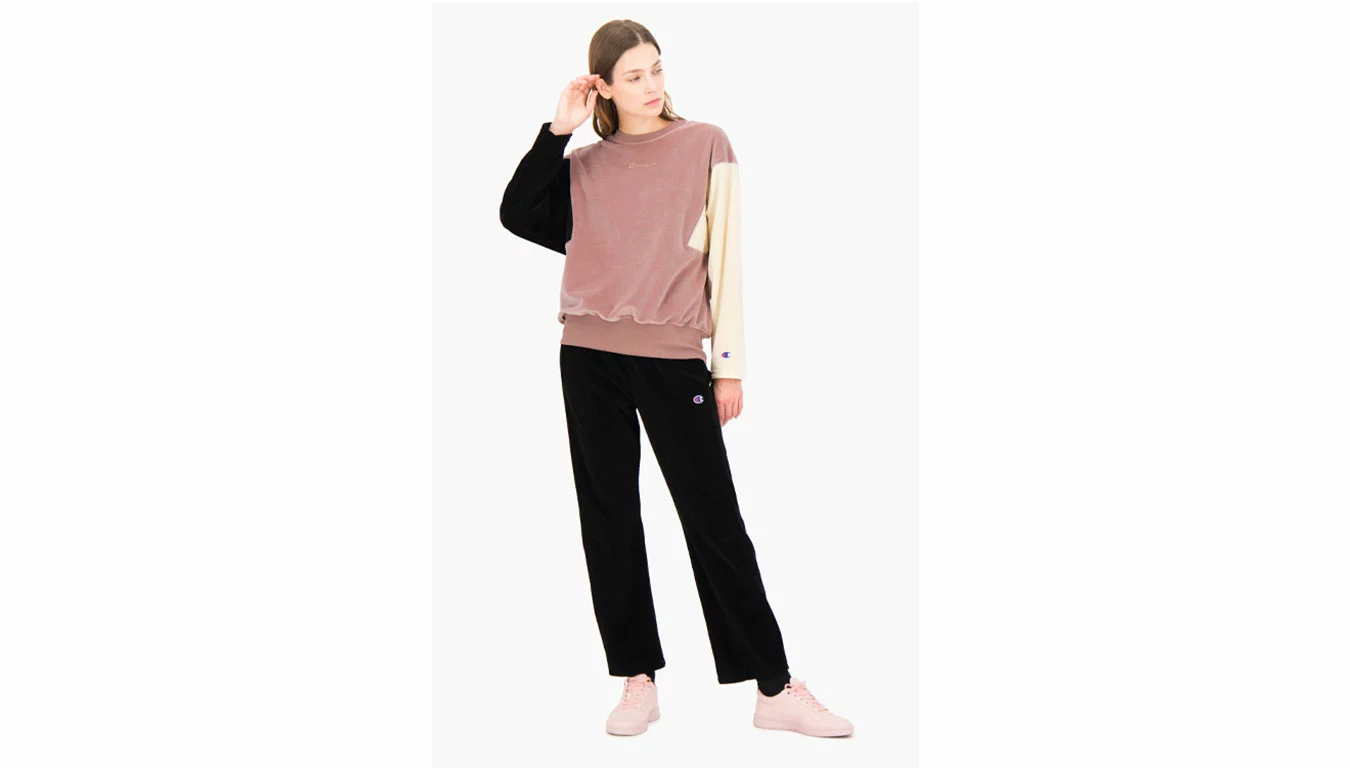 Champion Velour Colour Block Sweatshirt Multicolore / Multicolor 2 Champion Velour Colour Block Sweatshirt Multicolore / Multicolor – Image 2