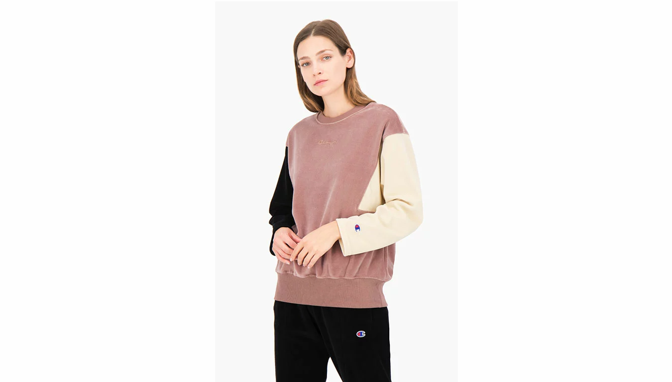 Champion Velour Colour Block Sweatshirt Multicolore / Multicolor 3 Champion Velour Colour Block Sweatshirt Multicolore / Multicolor – Image 3