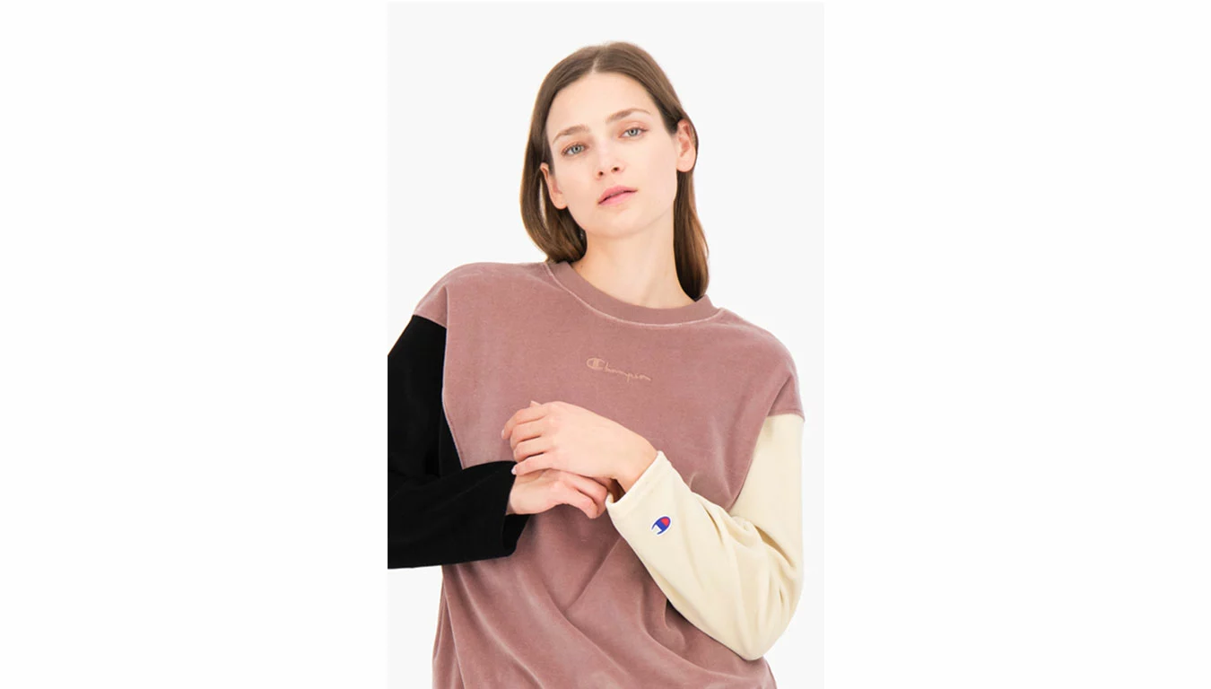 Champion Velour Colour Block Sweatshirt Multicolore / Multicolor 5 Champion Velour Colour Block Sweatshirt Multicolore / Multicolor – Image 5