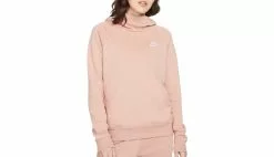 Nike Sportswear Essential Fleece Funnel-Neck Pullover Hoodie Rose / Pink