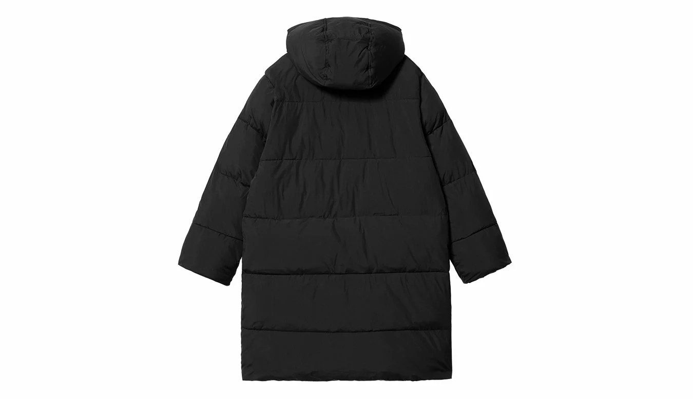 Carhartt WIP W Erie Coat Black Noir / Black 3 Carhartt WIP W Erie Coat Black Noir / Black – Image 3