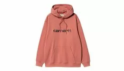 Carhartt WIP W Hooded Carhartt Sweat Misty Blush Rose / Pink