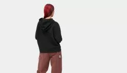 Carhartt WIP W Hooded Chester Sweatshirt Black Noir / Black -Sweat-shirts Femme boutique en ligne carhartt wip w hooded chester sweatshirt black i030967 89 xx3