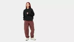 Carhartt WIP W Hooded Chester Sweatshirt Black Noir / Black -Sweat-shirts Femme boutique en ligne carhartt wip w hooded chester sweatshirt black i030967 89 xx4