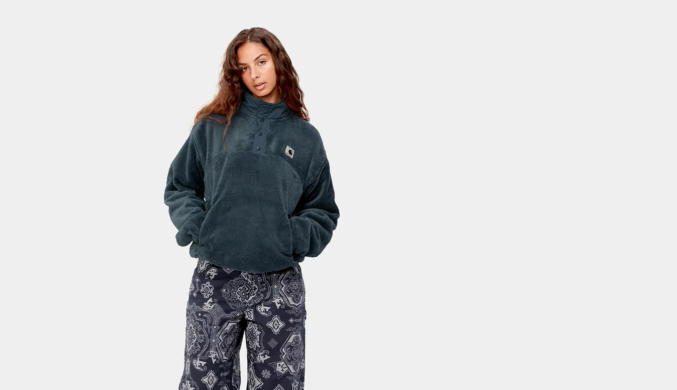 Carhartt WIP W Mirada Sweatshirt Bleu / Blue 3 Carhartt WIP W Mirada Sweatshirt Bleu / Blue – Image 3