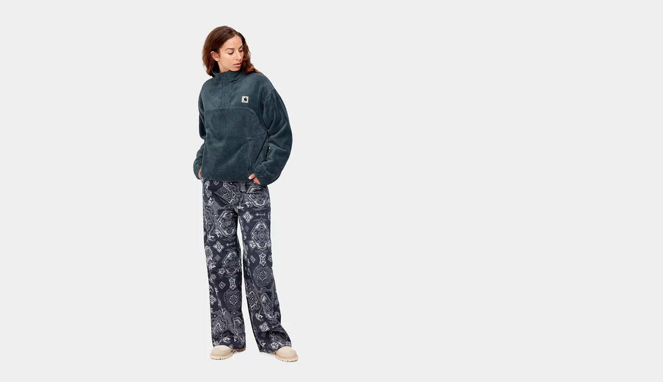 Carhartt WIP W Mirada Sweatshirt Bleu / Blue 5 Carhartt WIP W Mirada Sweatshirt Bleu / Blue – Image 5