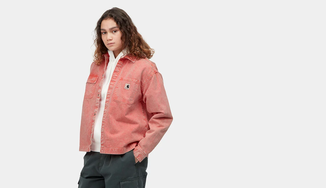 Carhartt WIP W Sonora Shirt Jac Elba Rose / Pink 3 Carhartt WIP W Sonora Shirt Jac Elba Rose / Pink – Image 3
