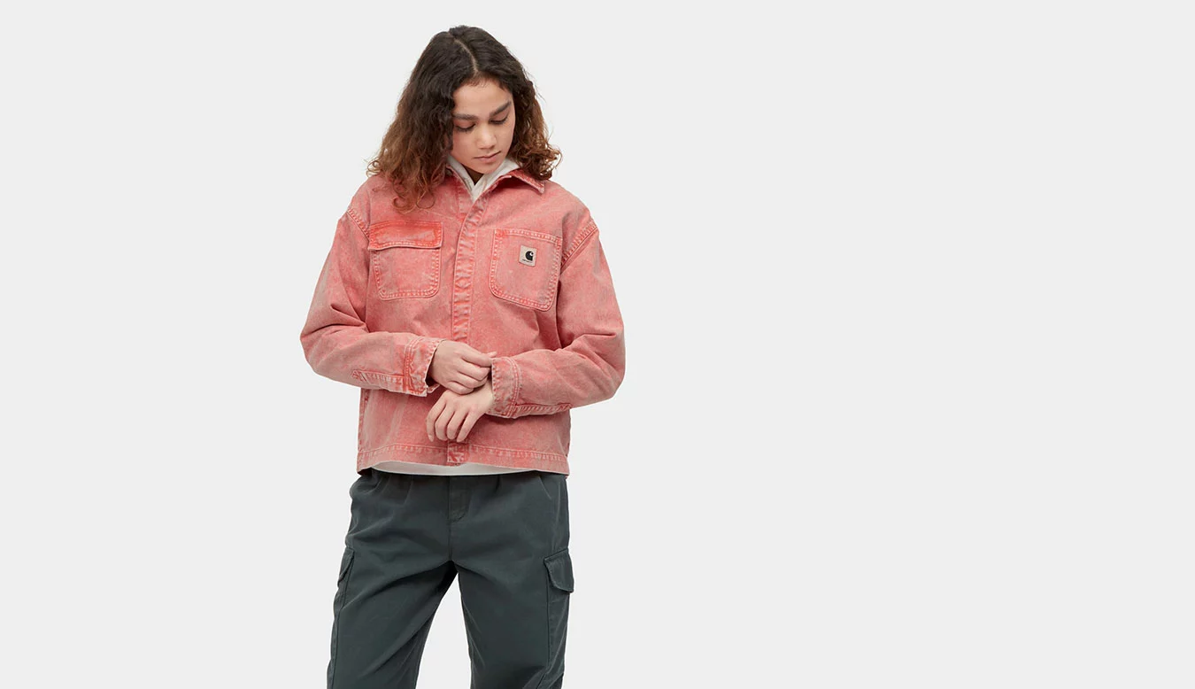 Carhartt WIP W Sonora Shirt Jac Elba Rose / Pink 4 Carhartt WIP W Sonora Shirt Jac Elba Rose / Pink – Image 4