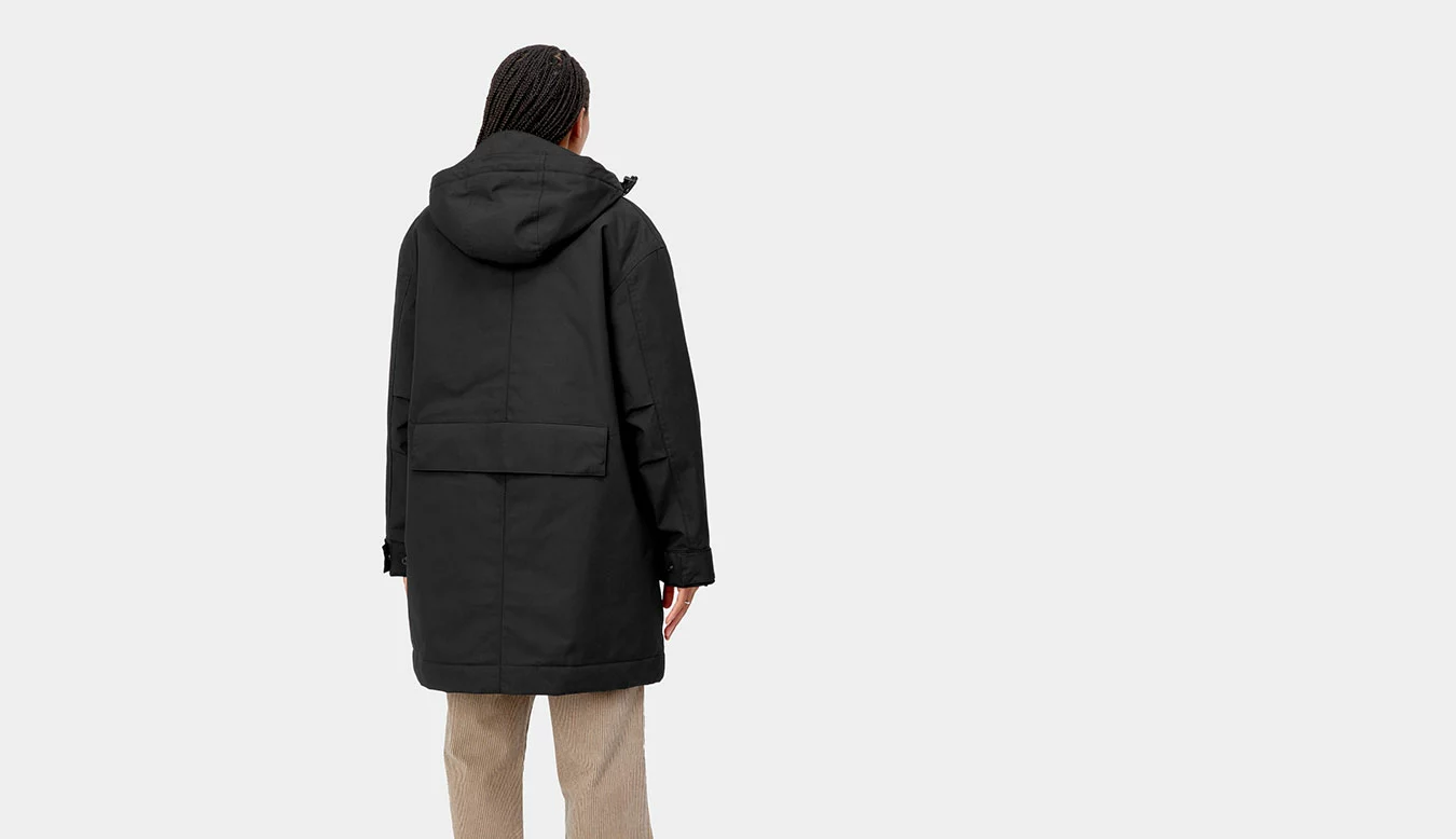 Carhartt WIP W Valley Parka Black Noir / Black 6 Carhartt WIP W Valley Parka Black Noir / Black – Image 6