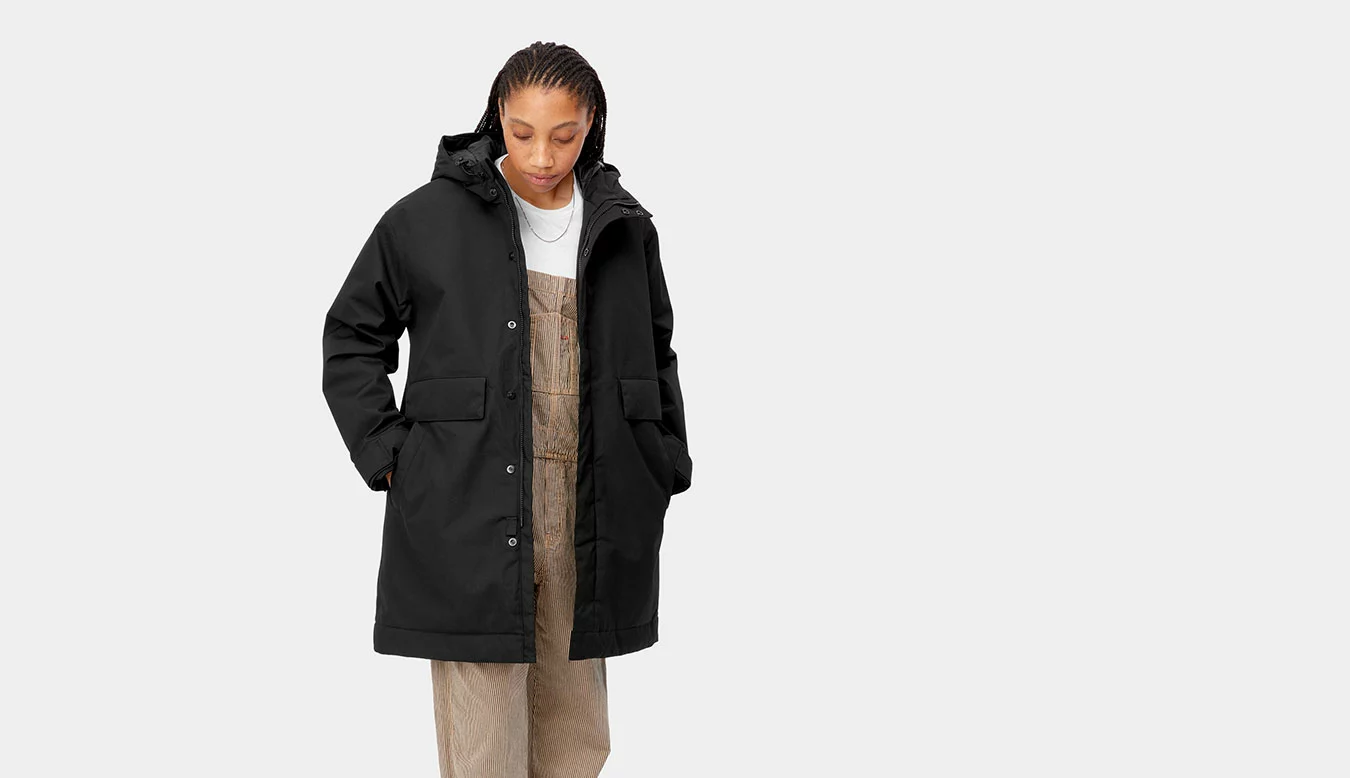 Carhartt WIP W Valley Parka Black Noir / Black 5 Carhartt WIP W Valley Parka Black Noir / Black – Image 5
