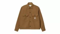 Carhartt WIP W Wiston Shirt Jac Hamilton Brown Gris / Grey