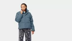 Carhartt WIP W Yanie Jacket Storm Blue Bleu / Blue -Sweat-shirts Femme boutique en ligne carhartt wip w yanie jacket storm blue i030874 18h xx5