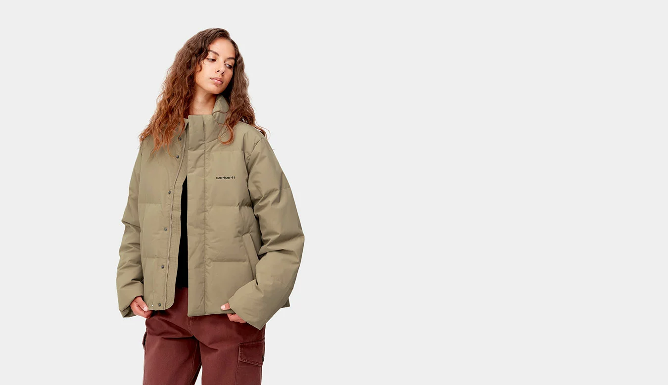 Carhartt WIP W Yanie Jacket Tanami Marron Clair / Light Brown 2 Carhartt WIP W Yanie Jacket Tanami Marron Clair / Light Brown – Image 2