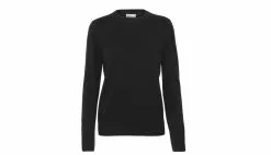 Colorful Standard Women Light Merino Wool Crew Noir / Black