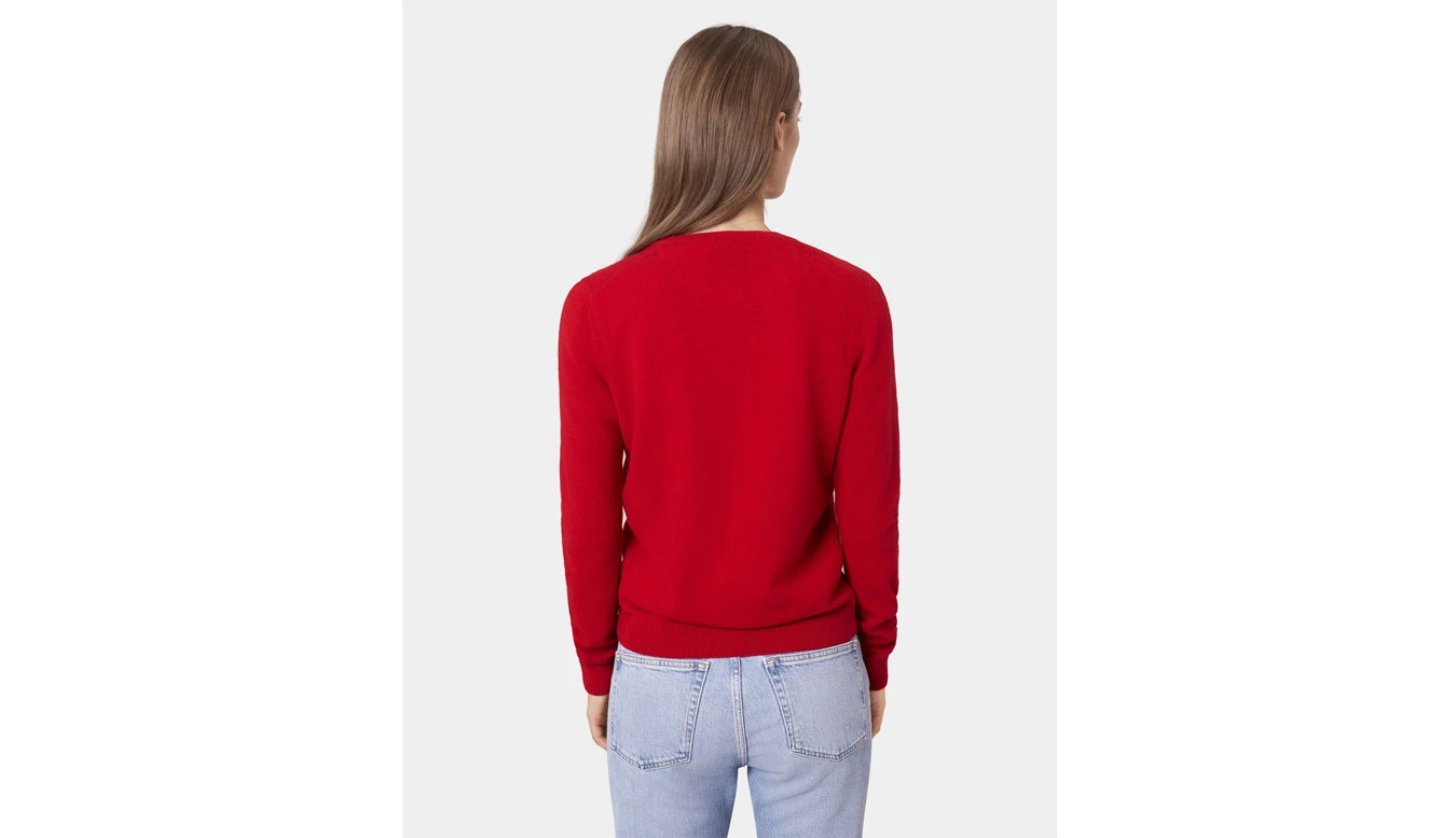 Colorful Standard Women Light Merino Wool Crew Marron / Brown 2 Colorful Standard Women Light Merino Wool Crew Marron / Brown – Image 2