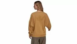 Adidas Trefoil Sweater Golbei Jaune / Yellow -Sweat-shirts Femme boutique en ligne he47482