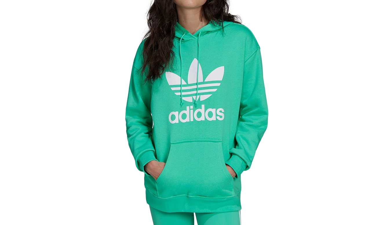 Adidas Adicolor Trefoil Hoodie Vert / Green 2 Adidas Adicolor Trefoil Hoodie Vert / Green – Image 2