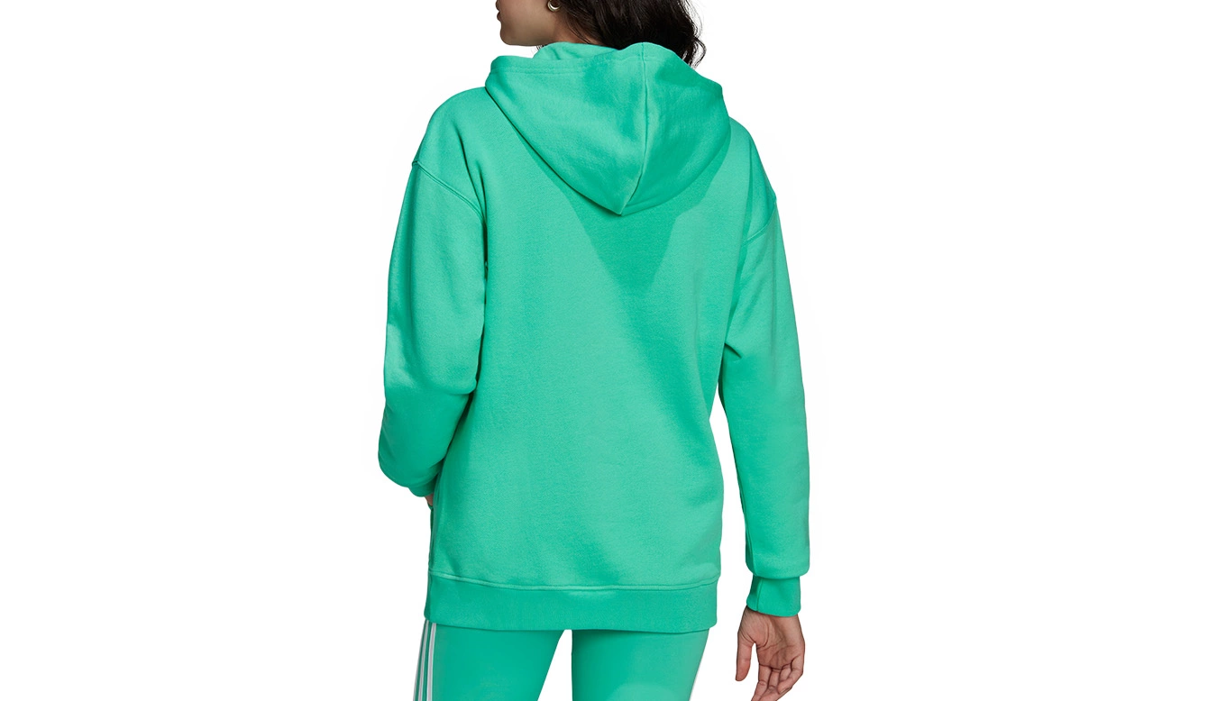 Adidas Adicolor Trefoil Hoodie Vert / Green 3 Adidas Adicolor Trefoil Hoodie Vert / Green – Image 3