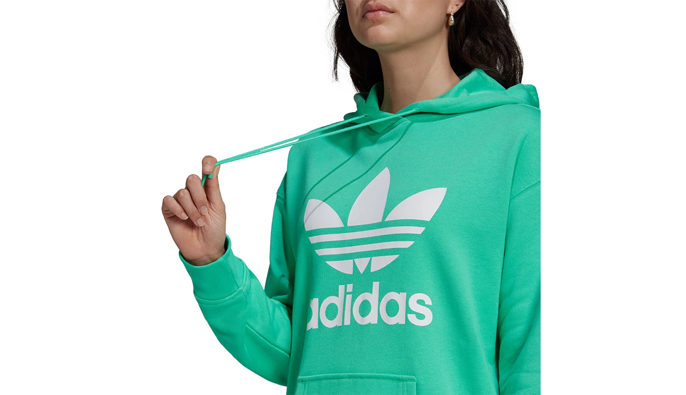 Adidas Adicolor Trefoil Hoodie Vert / Green 5 Adidas Adicolor Trefoil Hoodie Vert / Green – Image 5
