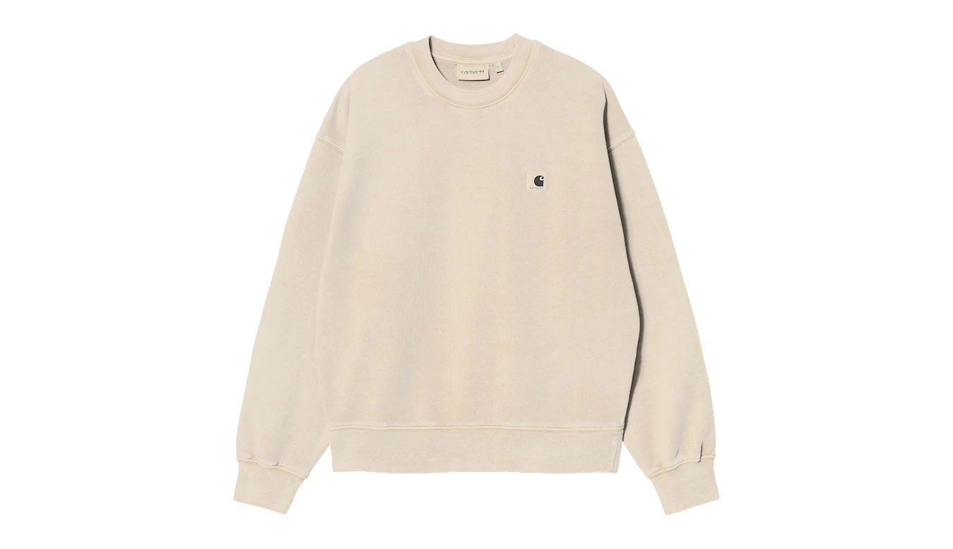 Carhartt WIP W Nelson Sweat Natural Marron Clair / Light Brown 1 Carhartt WIP W Nelson Sweat Natural Marron Clair / Light Brown