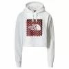 The North Face W Coord Crop Hoodie Blanc / White