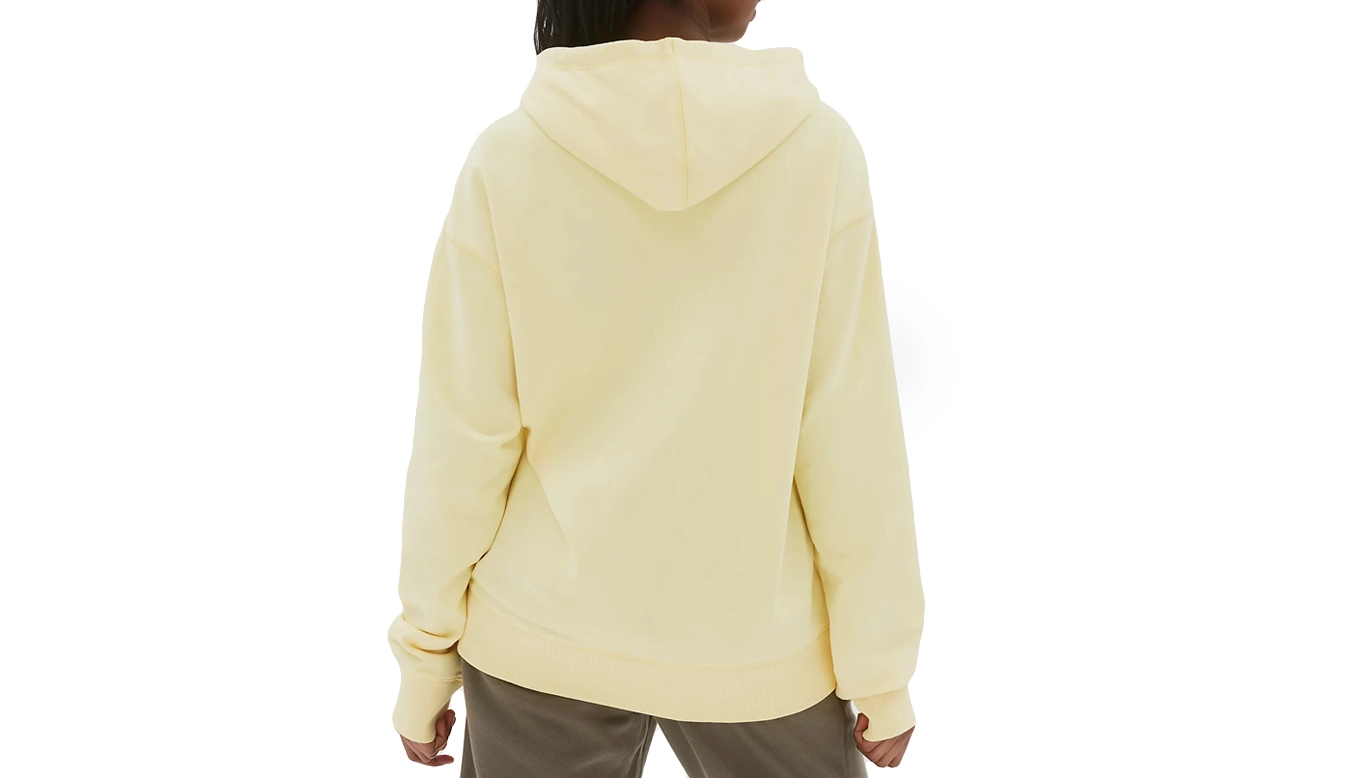 New Balance Uni-ssentials French Terry Hoodie Jaune / Yellow 2 New Balance Uni-ssentials French Terry Hoodie Jaune / Yellow – Image 2