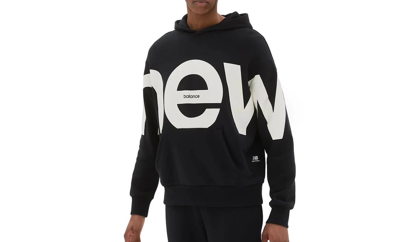 New Balance Athletics Unisex Out Of Bounds Hoodie Noir / Black 1 New Balance Athletics Unisex Out Of Bounds Hoodie Noir / Black