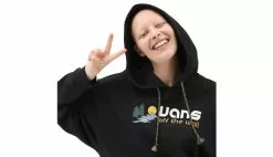 Vans Coastal Pullover Hoodie Noir / Black -Sweat-shirts Femme boutique en ligne vn00035sblk 2