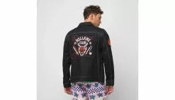 Vans X Stranger Things Hellfire Club Jean Jacket Bleu / Blue -Sweat-shirts Femme boutique en ligne vn0007rvblk 5