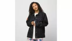 Vans X Stranger Things Hellfire Club Jean Jacket Bleu / Blue -Sweat-shirts Femme boutique en ligne vn0007rvblk 6