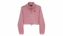 Vans Left Chest Half Zip Hoodie Rose / Pink