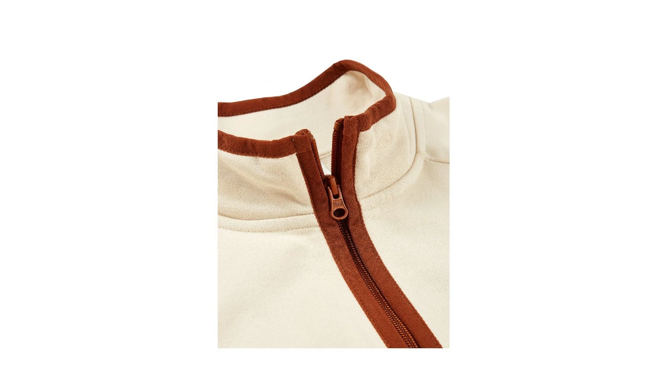 Vans WMNS Surf Supply Half Zip Sweatshirt Blanc / White 3 Vans WMNS Surf Supply Half Zip Sweatshirt Blanc / White – Image 3