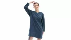 Vans Moottoo Long Sleeve Dress Bleu / Blue -Sweat-shirts Femme boutique en ligne vn0a7rn160q 2